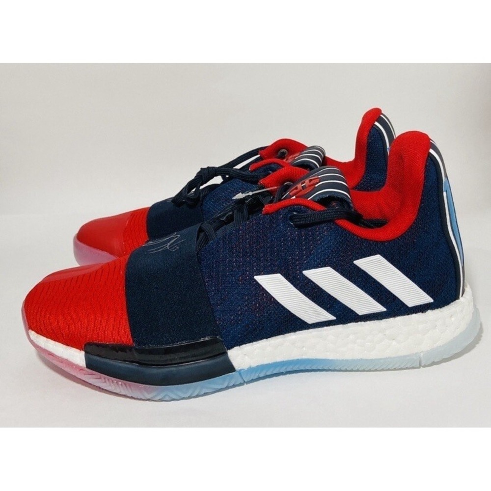 Adidas Mens James HARDEN VOL 3 Rockets 90s Jersey Blue Red White G54024 Mens 9